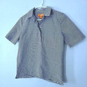 NWOT Joe Fresh Navy & White Stripe Short Sleeve Top Size S